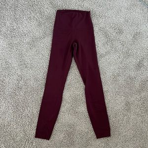 maroon lululemon align leggings